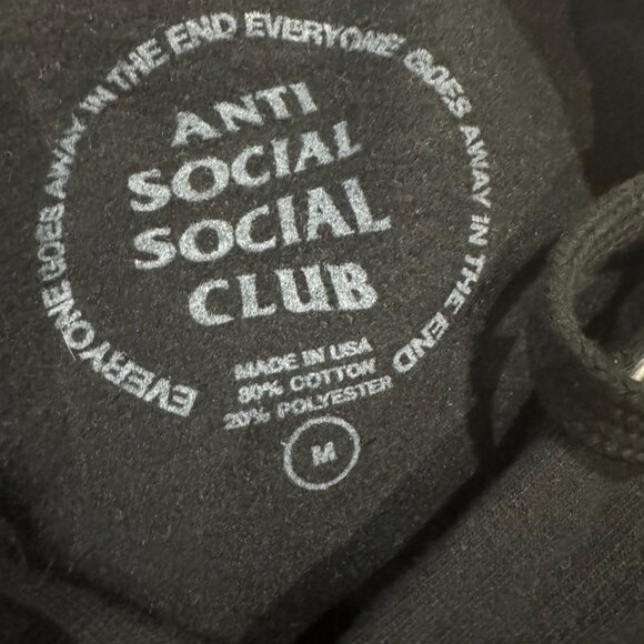 Anti Social Social Club x Martha Stewart Oyster Hoodie 'Black' - Picture 3 of 4